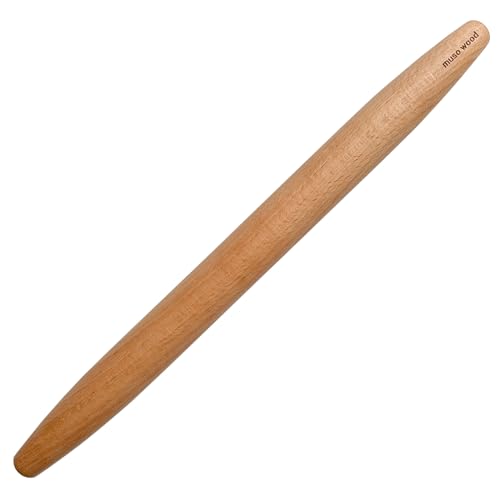 Muso Wood Wooden French Rolling Pin for Baking...