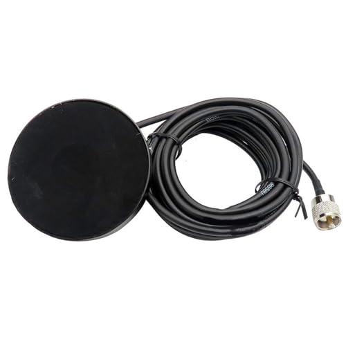 Whltzf Aimants 9cm 5m Mangeoires Cable Walkies Talkies Accessoires PL-259 Base D'antennes Magnétiques pour Voiture Mobile Radio NMO MAGNETINE Base