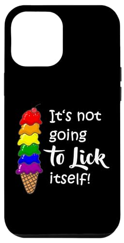 Carcasa para iPhone 13 Pro Max LGBTQ Divertido Gay Dating Ice Cream Gay Lesbianas CSD