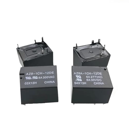 Relais 12V AZ8-1CH-12DE Zettler pour circuit imprimé automobile et industriel - Lot de 5 Pcs