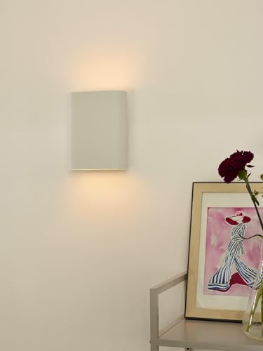Lucide OVALIS - lampa ścienna - 2xE14 - biała, 16 cm x 9 cm x 20 cm