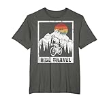 Vintage Gravel Bike Ride Gravel Cyclocross. Le cadeau parfait pour tous ceux qui aiment faire du vélo de route dans la nature, que ce soit dans la forêt ou sur l'asphalte. Avec un gravelbike vous êtes toujours parfaitement équipé pour une aventure