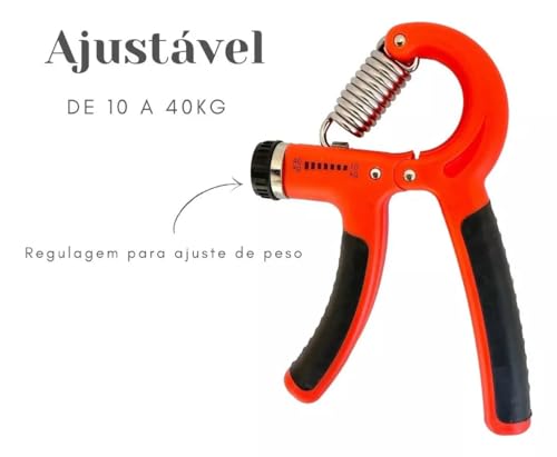 Hand Grip Com Mola até 40 kg Ajustável Fortalecimento Do Punho Antebraço E Mãos Força CORES SORTIDAS