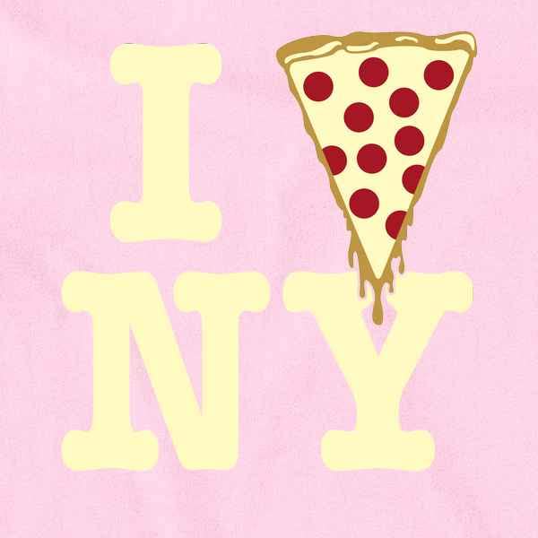 Pop Threads I Pizza New York Funny Slice Graphic Love NYC Infant Baby Boy Girl Bodysuit2