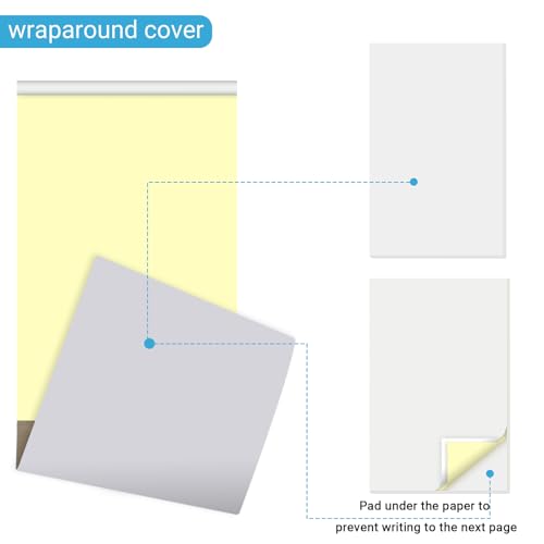 Carnet vierge sans carbone de 14 x 21.6 cm pour facturation professionnelle - 3
