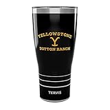 Tervis Traveler Yellowstone Dutton Ranch Triple Walled Insulated Tumbler Travel Cup Keeps Drinks Cold & Hot, 30oz, Stainless Steel