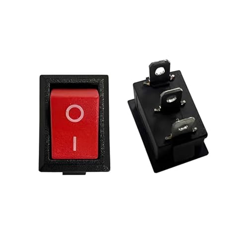 Interruptor ON OFF de empotrar de 6A y 250V con botón basculante para paneles
