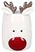 The Bridge Collection Christmas Reindeer and Santa Salt and Pepper Shaker Set - 2 Piece Set - Christmas Kitchen Items - Fun Holiday Salt and Pepper Shakers for Home Decor