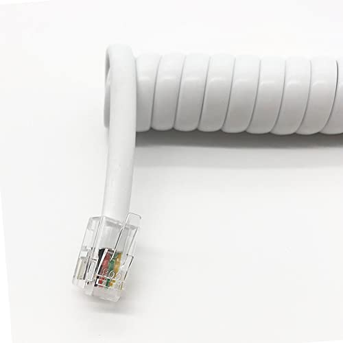 Trisonic 25 Ft White Telephone Handset Cord, Standard #TOP3