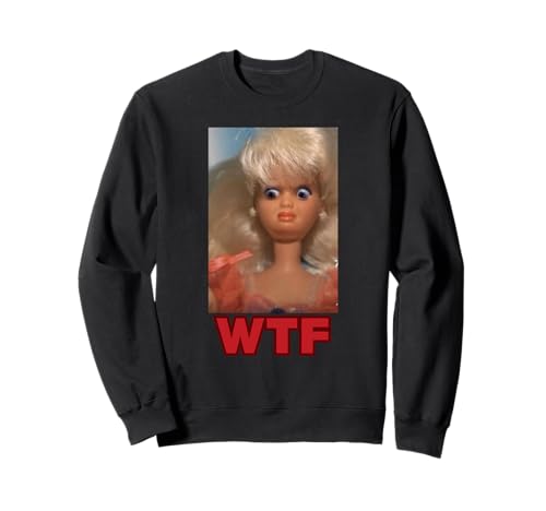 Divertido Desagradable WTF Muñeca Cara Meme Sudadera