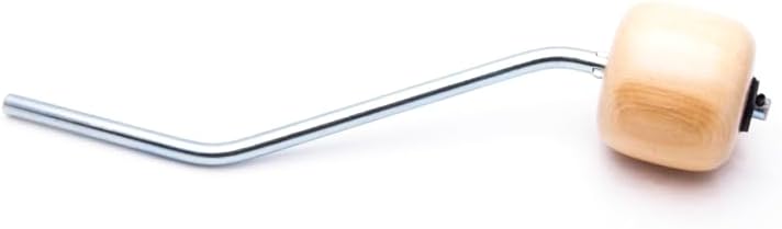 Danmar 305B Hardwood Ball Bass Drum Beater w/Bent Chrome Shaft