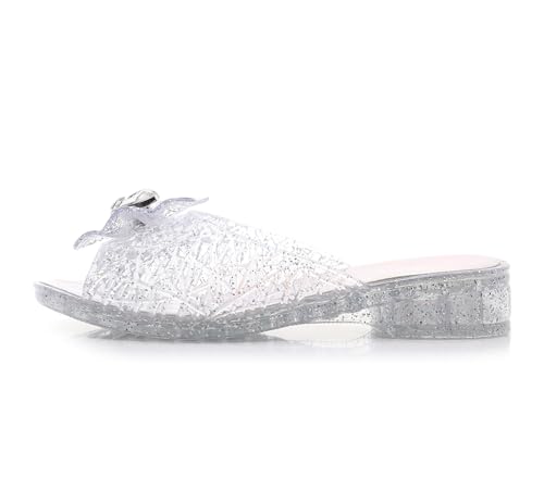 Image of Jelly Sandals for Girls Dress Slide Princess Frozen Inspired Elsa Flats Dance Party Cosplay Snow Queen Birthday Clear Slippers Summer Little Girls, Toddler Slip On