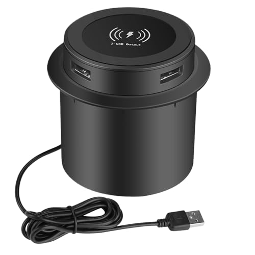 Chargeur sans fil sous le bureau pour table de chevet et salon moderne