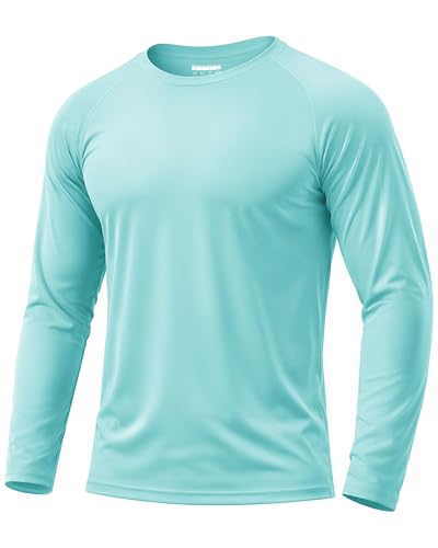 Image of Boladeci Men's UPF 50+ Sun Protection UV SPF Shirts Long Sleeve Lightweight Quick Dry Swim T-Shirts Rash Guard