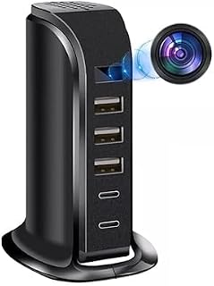 smars HD Plus WiFi Camera Wireless USB Charger Hidden Camera 5 Port USB Hub Covert Nanny Cam 1080P HD Hidden Camera for Of Price In India