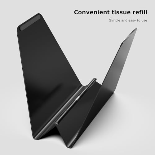 Distributeur de serviettes compact en métal noir robuste pour comptoir et table - 7
