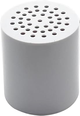 Shower Filter, 20 Stage Filtered Shower Head for Hard Water, Shower Head Filter with 2 Replaceable Cartridges to Remove Chlorine and Harmful Substance (Silver) (white)