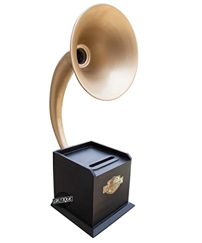 Vintage Brass Gramophone Wireless Speaker For Smartphone Non Electric Music Speaker