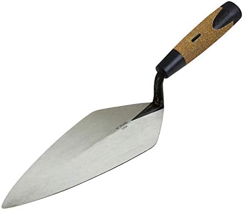 W. Rose RO116-10LK 10" Limber Narrow London Brick Trowel w/Cork Handle