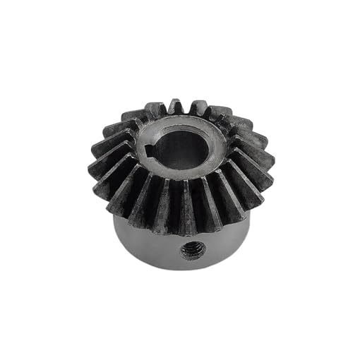 Bevel Gear Pinion Hardware Mechanical 1PCS Bevel Gear 2M 12 Tooth Hole 6/7/8/10/12 Standard Hole 45 Steel Tooth Surface Quenching Bevel Gear Screw Hole Fixed(12 Teeth Hole 7)