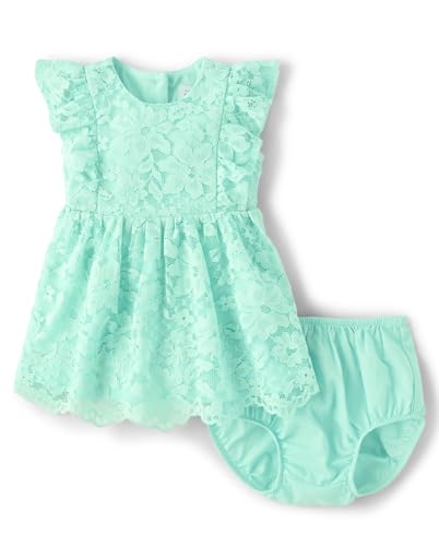 Image of The Children's Place Baby Girls' and Newborn Ruffle Dressy Dress
