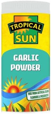 Tropical Sun Garlic Powder – Pure Ground Dehydrated Garlic for Cooking, Grilling & Seasoning – 100g