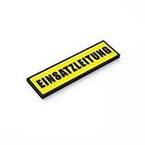 Patch Force - Einsatzleitung Rubber Patch (farbig) in den Maßen 15cm x 4cm - Für Polizei, Feuerwehr, Bundeswehr und Einsatzleiter - Zum Anbringen auf Jacke, Weste, Uniform, Rucksack, Tasche