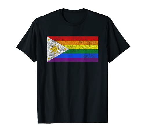 PHILIPPINES LGBTQ GAY PRIDE NATIONAL FLAG FILIPINO Camiseta