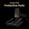BenQ LTB01 Foldable Laptop Tray for Monitor Arms. 75 × 75 mm VESA-Compatible Laptop Holder Fits 12"–17” Notebooks. Support up to 5 kg. Protective Pads for Stable, Scratch-Free Support. #3
