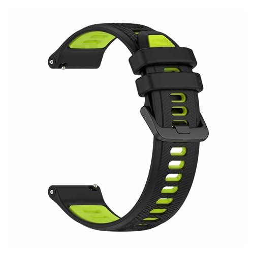 [KPQWEDB] ���v�o���h 20mm 22mm Forerunner 265 255 245 165 �~���[�W�b�N�X�g���b�v 6 5 Venu 3 2 �X�|�[�c�V���R���u���X���b�g�Ή�(Black Green,1pcs 22mm)