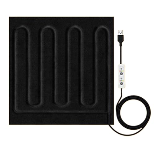 Manta Térmica - Mantas de Viaje Eléctricas de Calentamiento Rápido | Almohadilla térmica ligera alimentada por USB para cojines de cama de coche, uso en interiores o exteriores durante el invierno, 11
