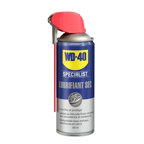 WD-40 Specialist • Lubrifiant Sec • Spray Double Position • Anti Friction • Lubrifie en laissant un film sec • Compatible tous métaux, plastique et verre •...