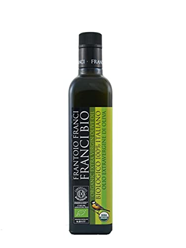 Frantoio Franci Italian Organic Extra Virgin Olive Oil Cold Pressed 500 Milliliter