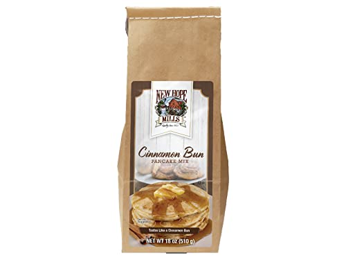 New Hope Mills Cinnamon Bun Flavored Pancake Mix, 2-Pack 18 Oz. Bags, 2 Bags #TOP1