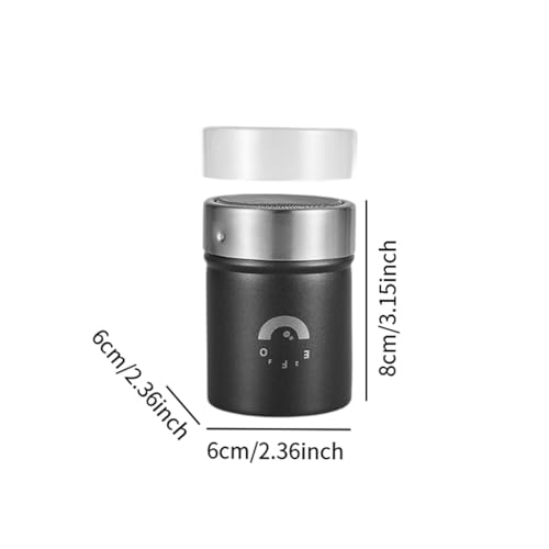 Tamis à farine avec couvercle noir et shaker à chocolat multi-usage