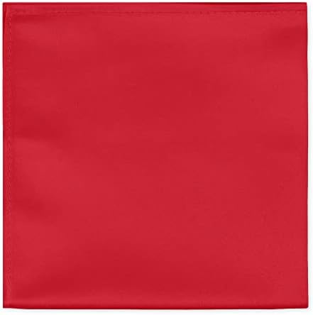 Jacob Alexander Men's Pocket Square Solid Color Handkerchief