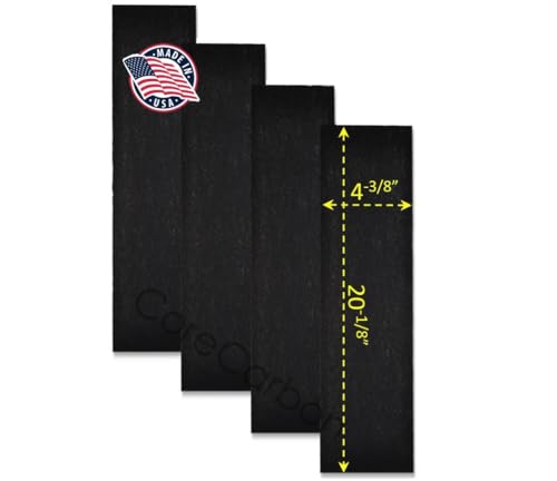 CoreCarbon 4-Pack Carbon Pre-Filter Designed to Fit Honeywell HEPAClean Air Purifier Models HHT-080, HHT-081, HHT-085-HD, HHT-090, HHT-100, HHT-145, HHT-149, HHT-149-HD, HHT-155