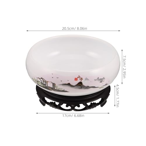 Pot hydroponique en céramique blanche style lotus - 3