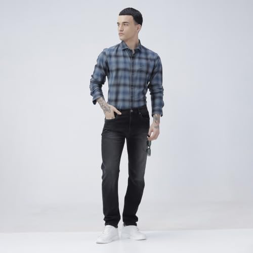 Image of BASICS Cotton Stretch Men's Jeans | Smart Casual Denim | Ultra-flexible stretch cotton denim. Modern style. Durable, breathable & built for all-day travel comfort.