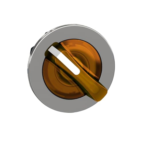 Cabeza sel flush lum naranja bouton selecteur 2 positions retour mecanique orange pour automate