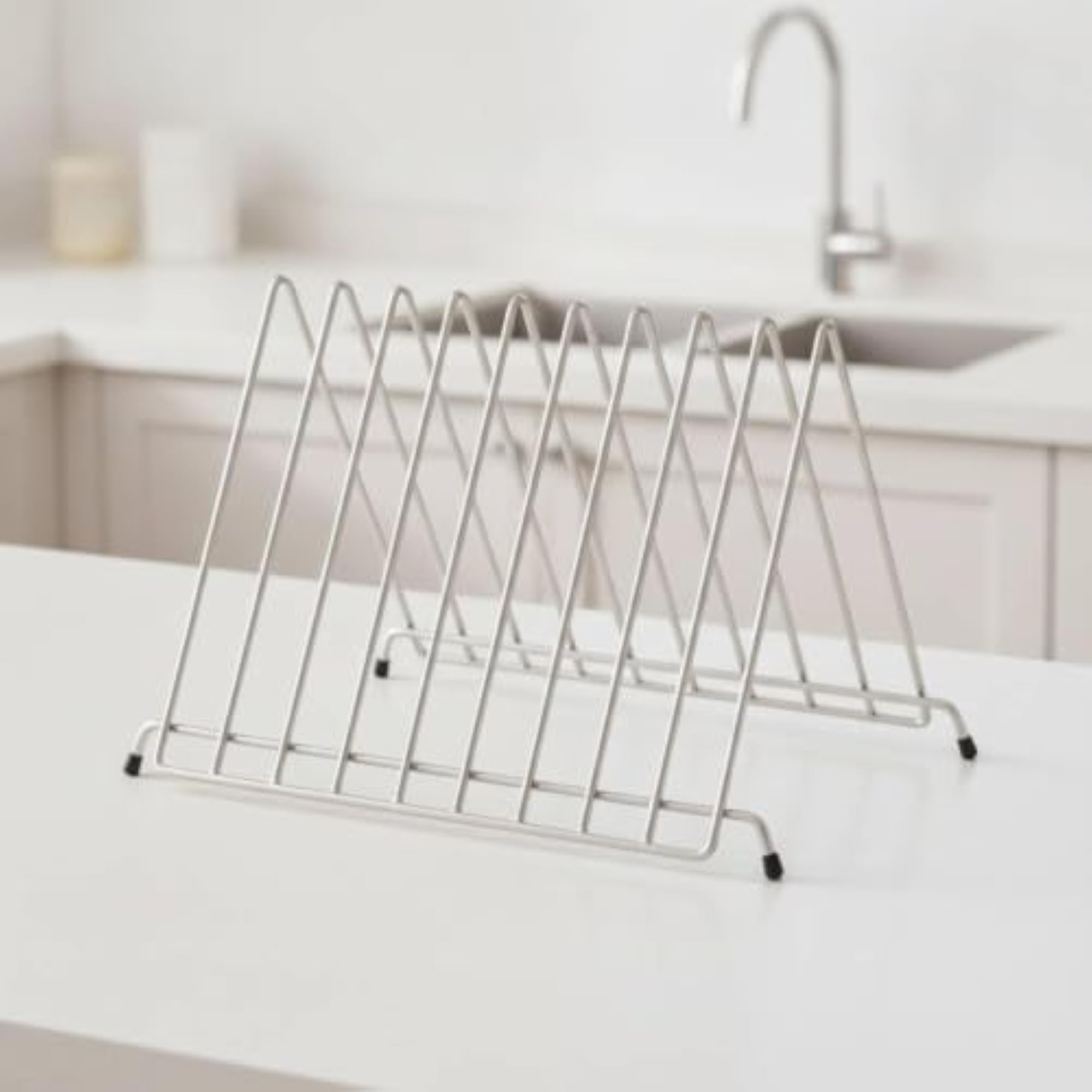 Countertop Cutting Board Organizer with Wire Frame