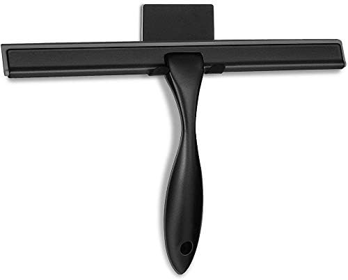 AOLLEN Shower Squeegee Stainless Steel, for Shower Doors, Bathroom, Window and Car Glass - Brass, 10-Inch