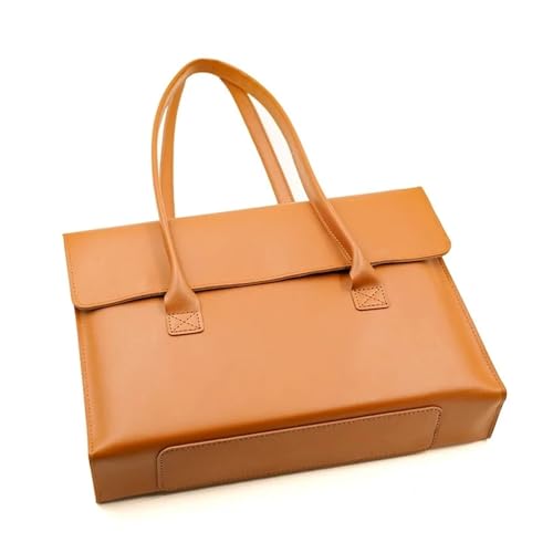 Briefcases Water-Resistant Single Shoulder Computer Bag Pure Color Briefcase for 3 4 6 Inch Laptops Business(Red,14-inch)3