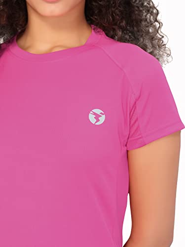 Image of TECHNOSPORT Women's 100% Polyester Regular Fit T-Shirt