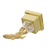 BUGUUYO Kleiner Goldener Angelturnier Pokal aus Kunststoff Kleiner Fischtrophäe für Angelwettbewerbe und Outdoor Sportveranstaltungen