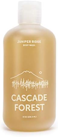 JUNIPER RIDGE Cascade Forest Body Wash - Concentrated Organic Vegan Castile Soap - All Natural Ingredient Essential Oil Bath & Shower Gel - Paraben, Phthalate, Dye, Cruelty, & Perservative Free - 8oz