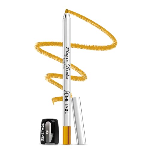 Image of Magic Stroke Kohl Kajal Pencil - Golden Brown | Waterproof & Smudge Proof with Free Sharpener | 18 Hours Long Lasting | One Swipe Application Eye Makeup Pencil Enriched with Shea Butter & Vitamin - E