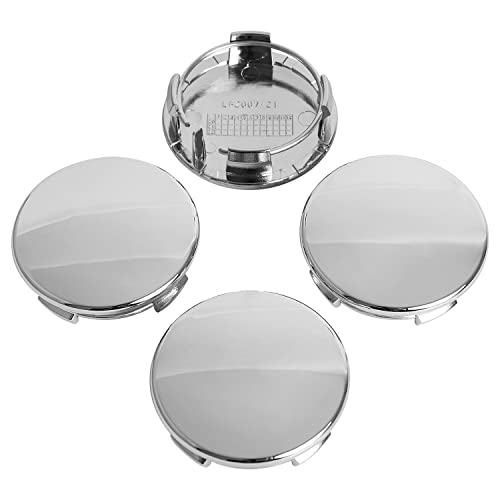 Kitspro 2.25Inch 57Mm Wheel Center Caps For Tesla Model S Model X Model Y Model 3 Rivian R1T Rim Hub Caps 6005879 00 A, Pack Of 4 (Chrome, Outer 57Mm, Inner 50Mm) #TOP14