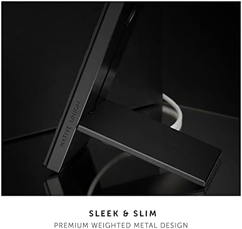 Native Union Rise Dock MagSafe Compatible - Premium Weighted Metal Stand for iPhone 13/13 mini/13 Pro/13 Pro Max  Compatible with MagSafe Charger