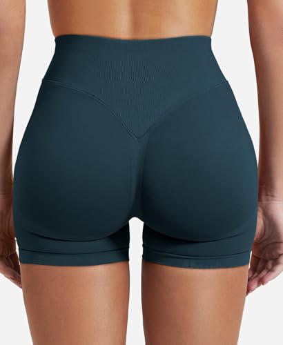 Image of VOYJOY Women Workout Impact Shorts 2.5 inch / 3.6 inch / 4.5 inch / 6 inch Scrunch Butt Booty | Tummy Control, High Waisted, Bike Short, Gentle Compression, for Women